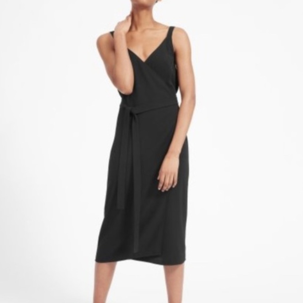 NWT EVERLANE Japanese Go Weave Tank Wrap Dress, 0